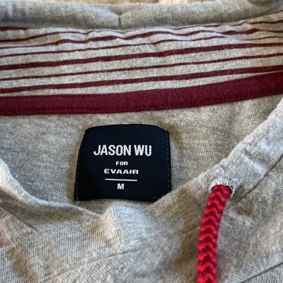 Jason Wu for Eva Air Grey Long Sleeve Top Size Medium - Picture 4 of 6